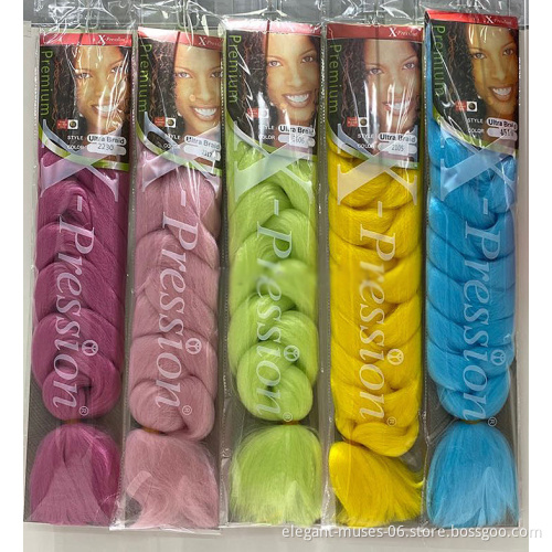 synthetic hair fiber prestretched braiding hair expression braid expression extension auchentoshan sauvignon attachment hair